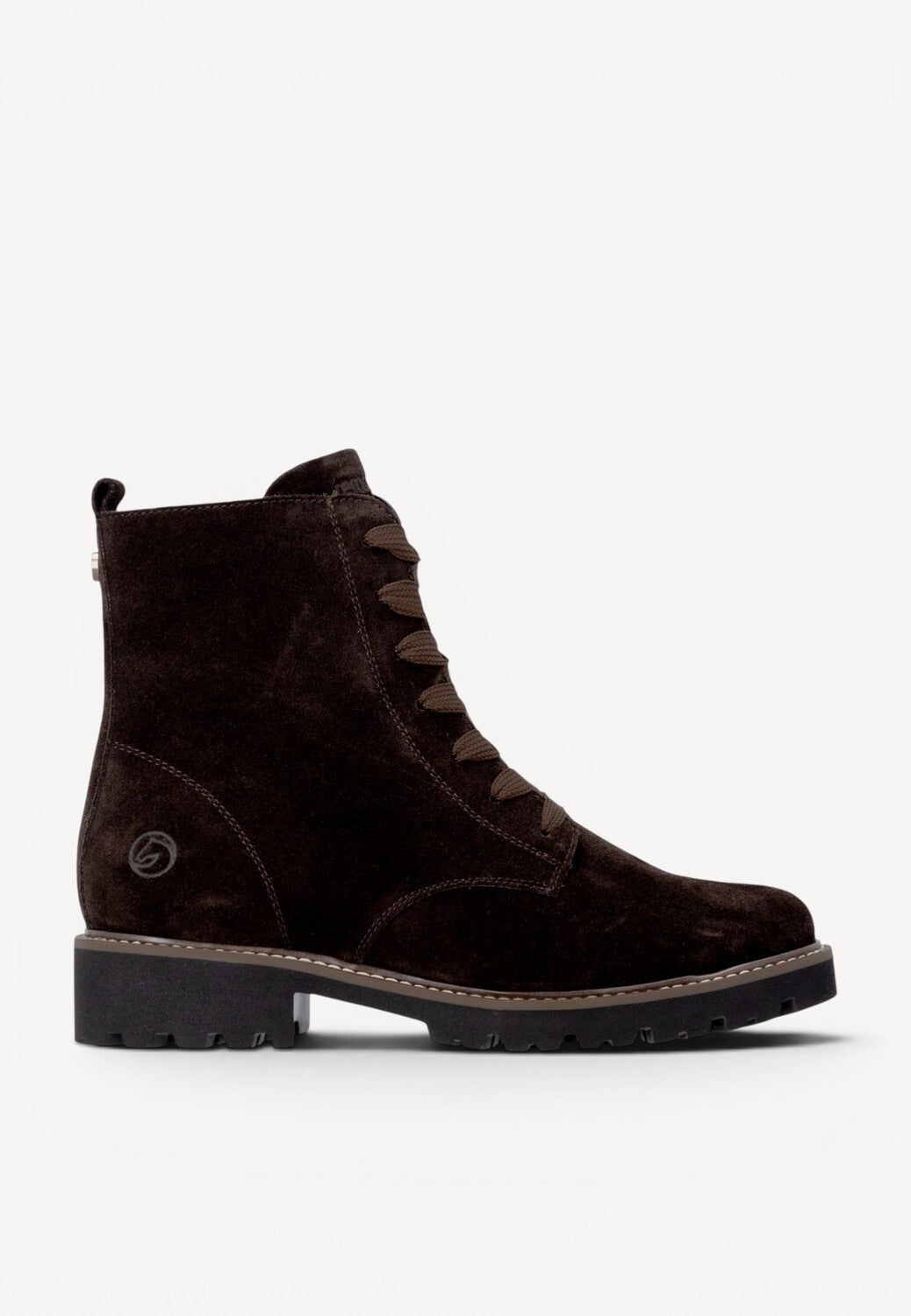 DAMES BOOTS+KORT LAARS-Bruin suède