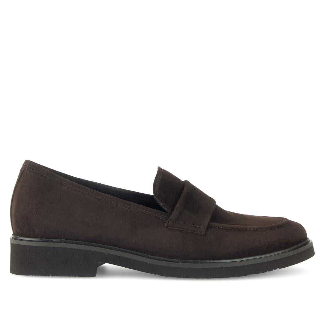 DAMES INSTAPSCHOENEN-Bruin suède