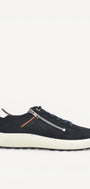 Heren veterschoenen-Blauw suède/nubuck