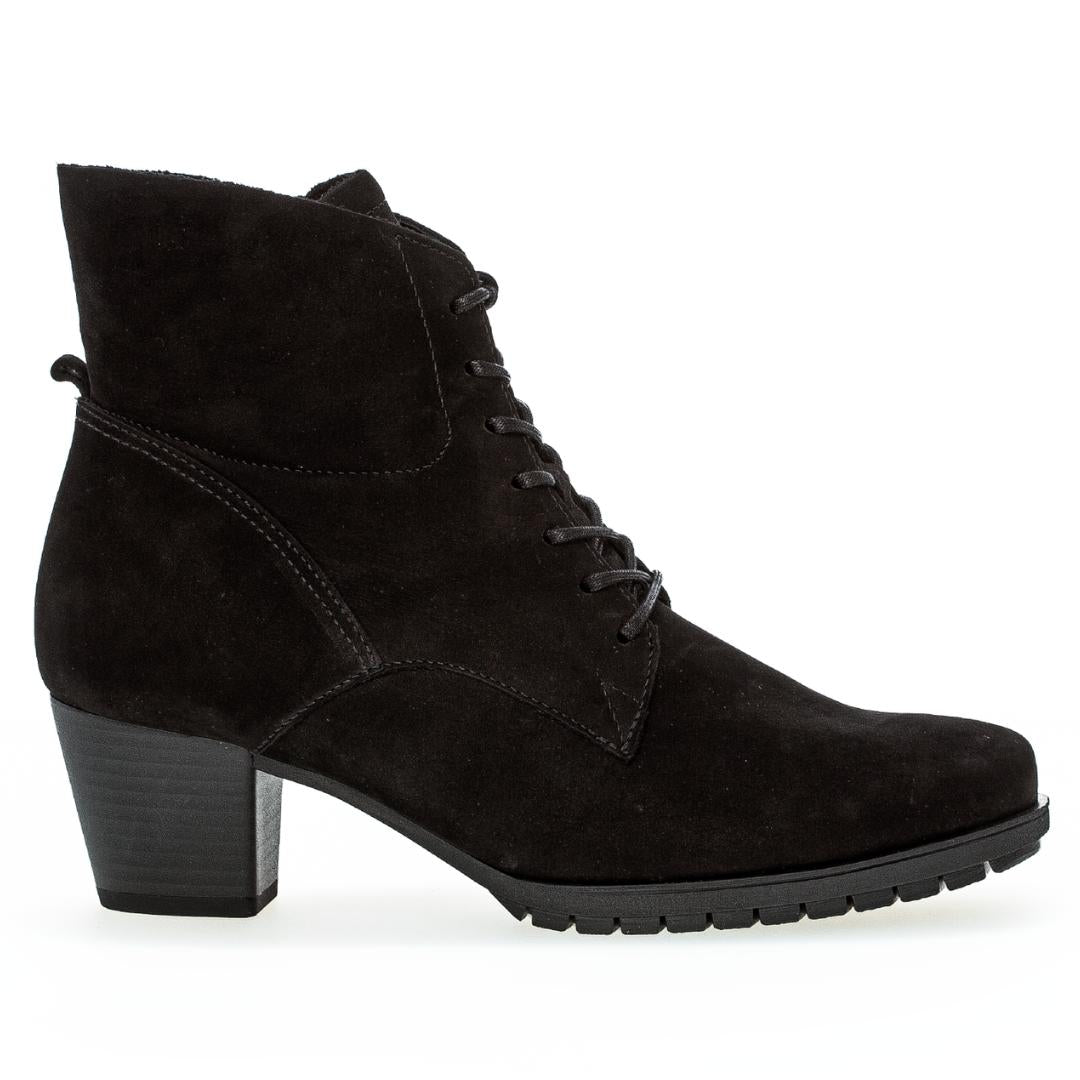 DAMES BOOTS+KORT LAARS-Zwart suède