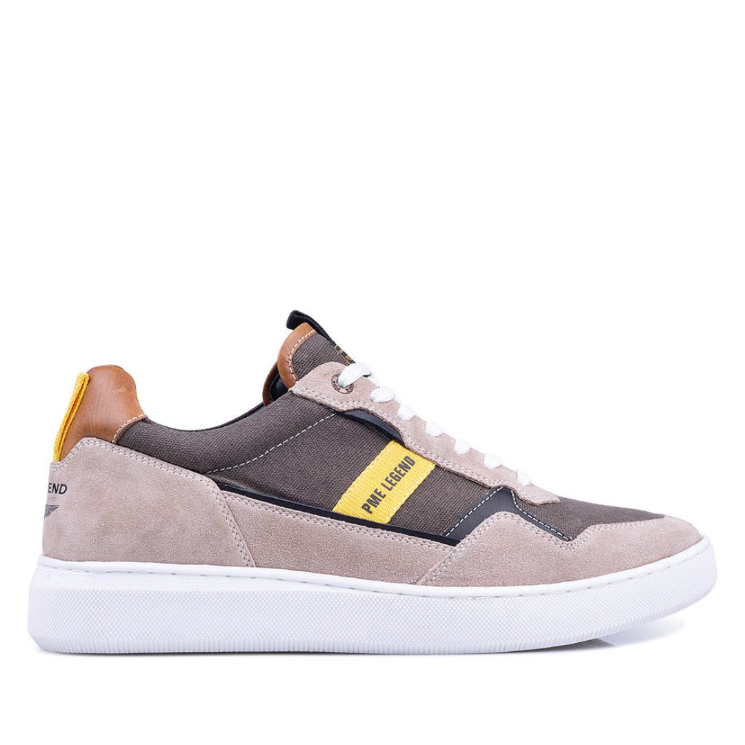 Heren veterschoenen-Beige suède/nubuck