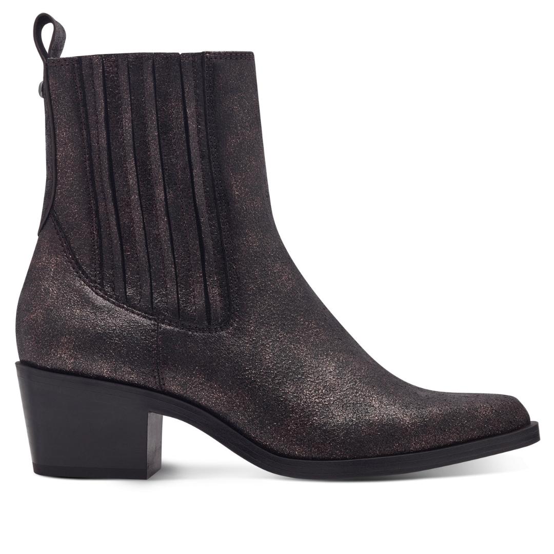 DAMES BOOTS+KORT LAARS-Brons suède/nubuck