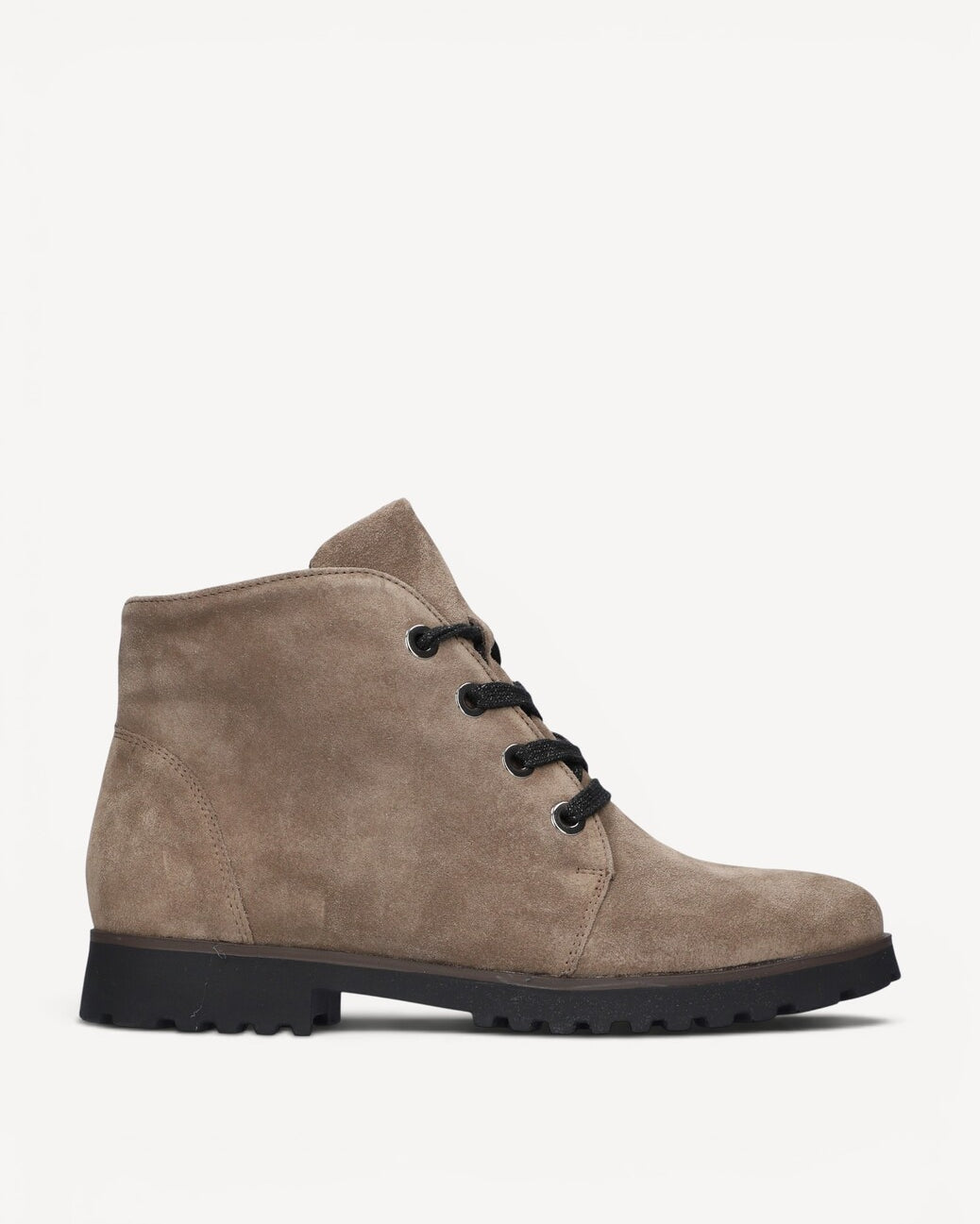 DAMES BOOTS+KORT LAARS-Beige suède/nubuck