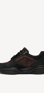 Heren veterschoenen-Blauw combi kleur