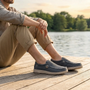 Heren linnen schoenen-Blauw diversen
