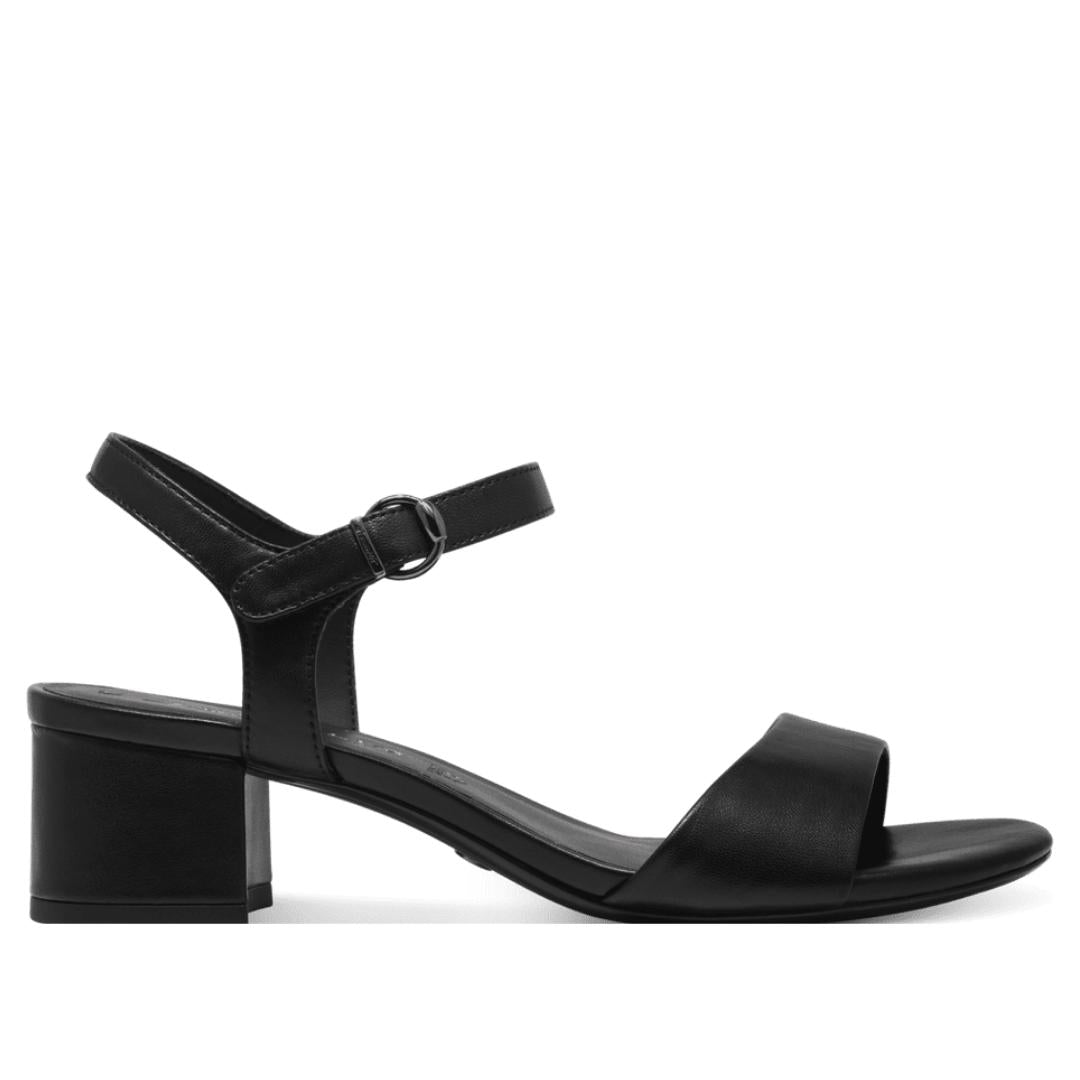 DAMES OPEN SCHOENEN-Zwart leer