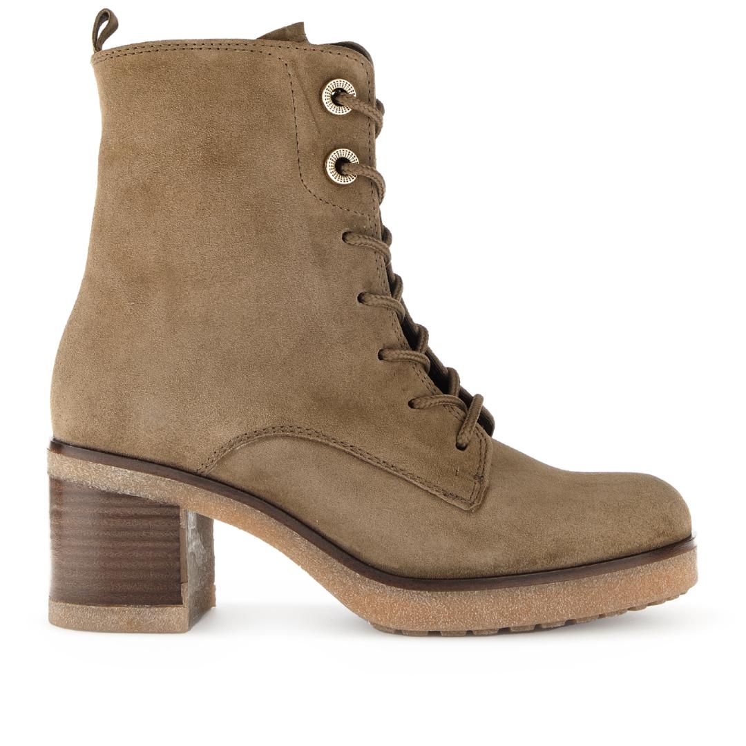 DAMES BOOTS+KORT LAARS-Beige suède/nubuck