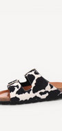 DAMES OPEN SCHOENEN-Zwart combi kleur