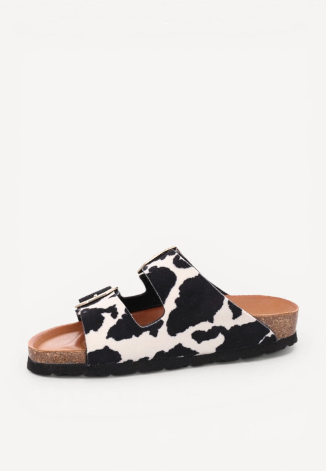 DAMES OPEN SCHOENEN-Zwart combi kleur