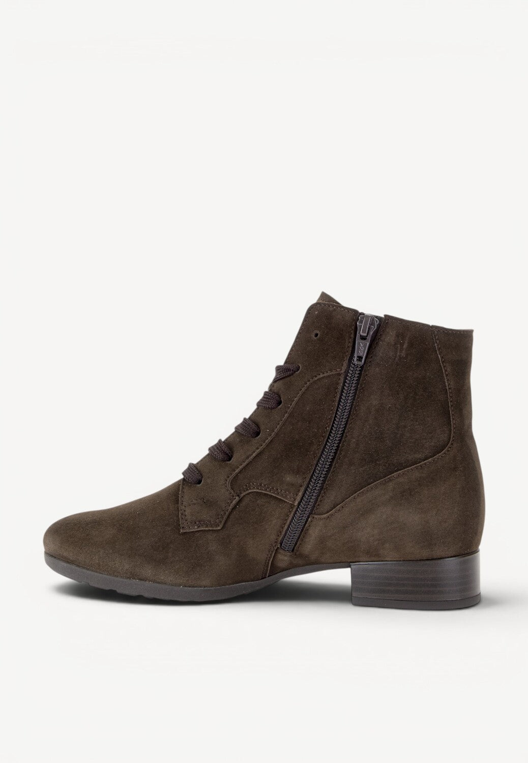 DAMES BOOTS+KORT LAARS-Bruin suède