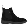 Heren boots-Zwart suède