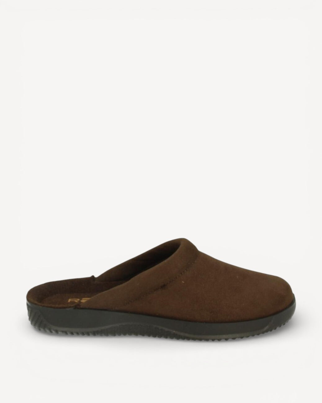 Heren muil pantoffels-Bruin suède