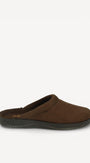 Heren muil pantoffels-Bruin suède