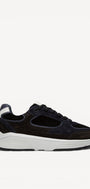 Heren veterschoenen-Zwart combi kleur