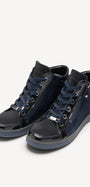 DAMES SPORTIEVE VETERSCHO-Blauw suède/nubuck