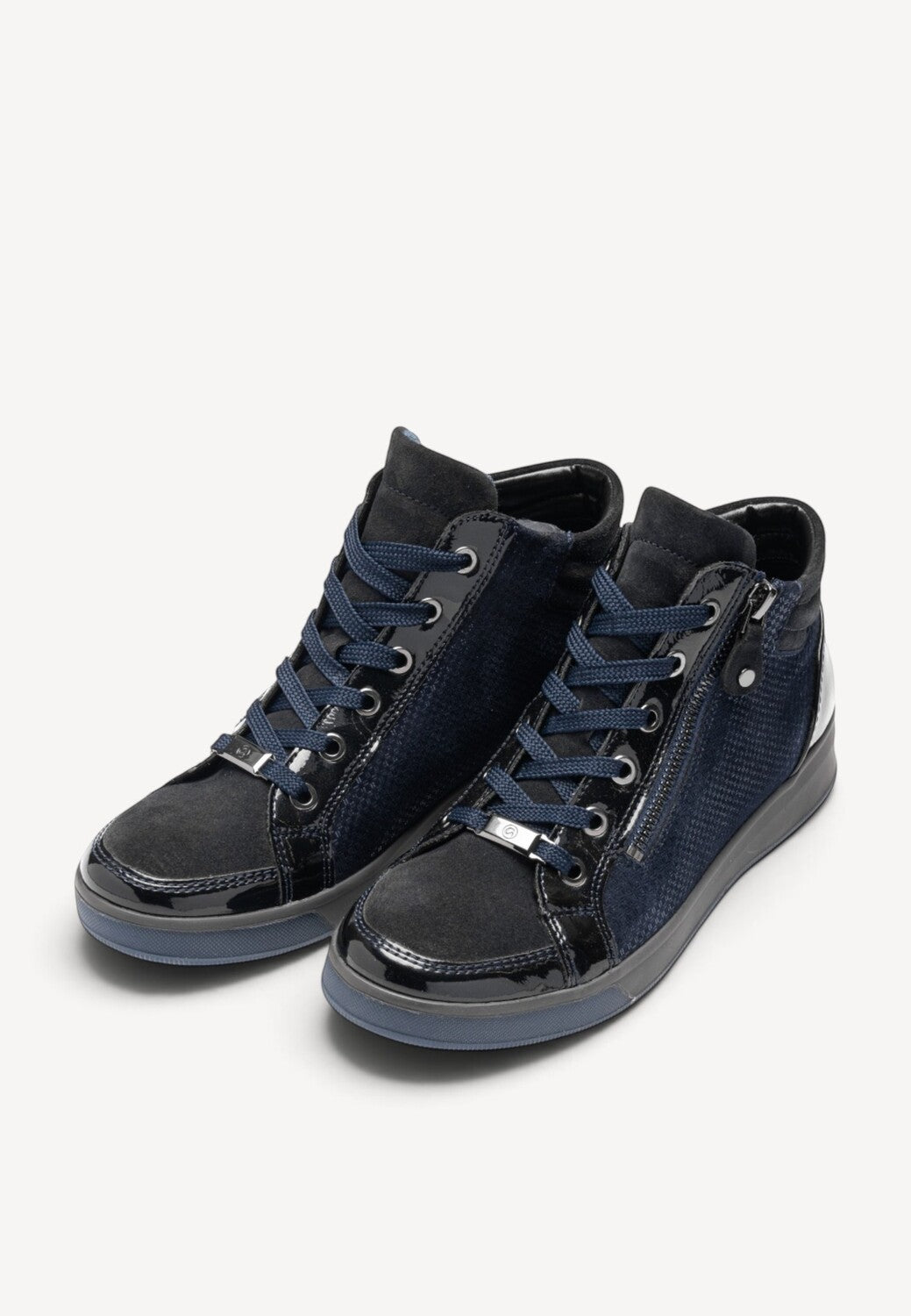 DAMES SPORTIEVE VETERSCHO-Blauw suède/nubuck