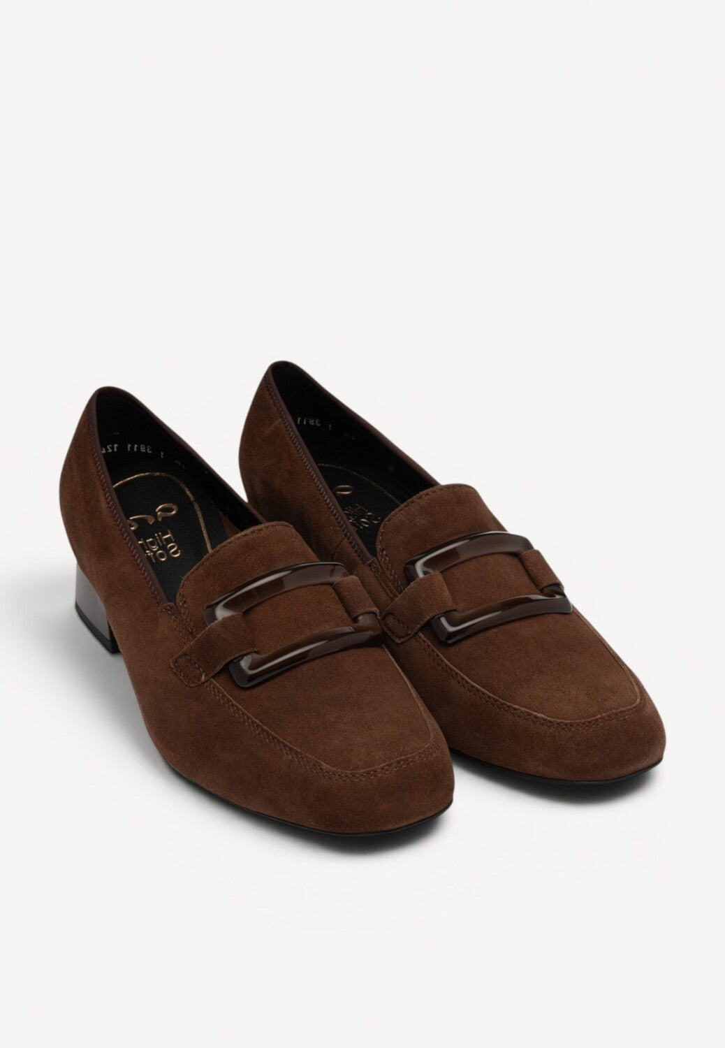 BALLERINAS + PUMPS-Bruin suède