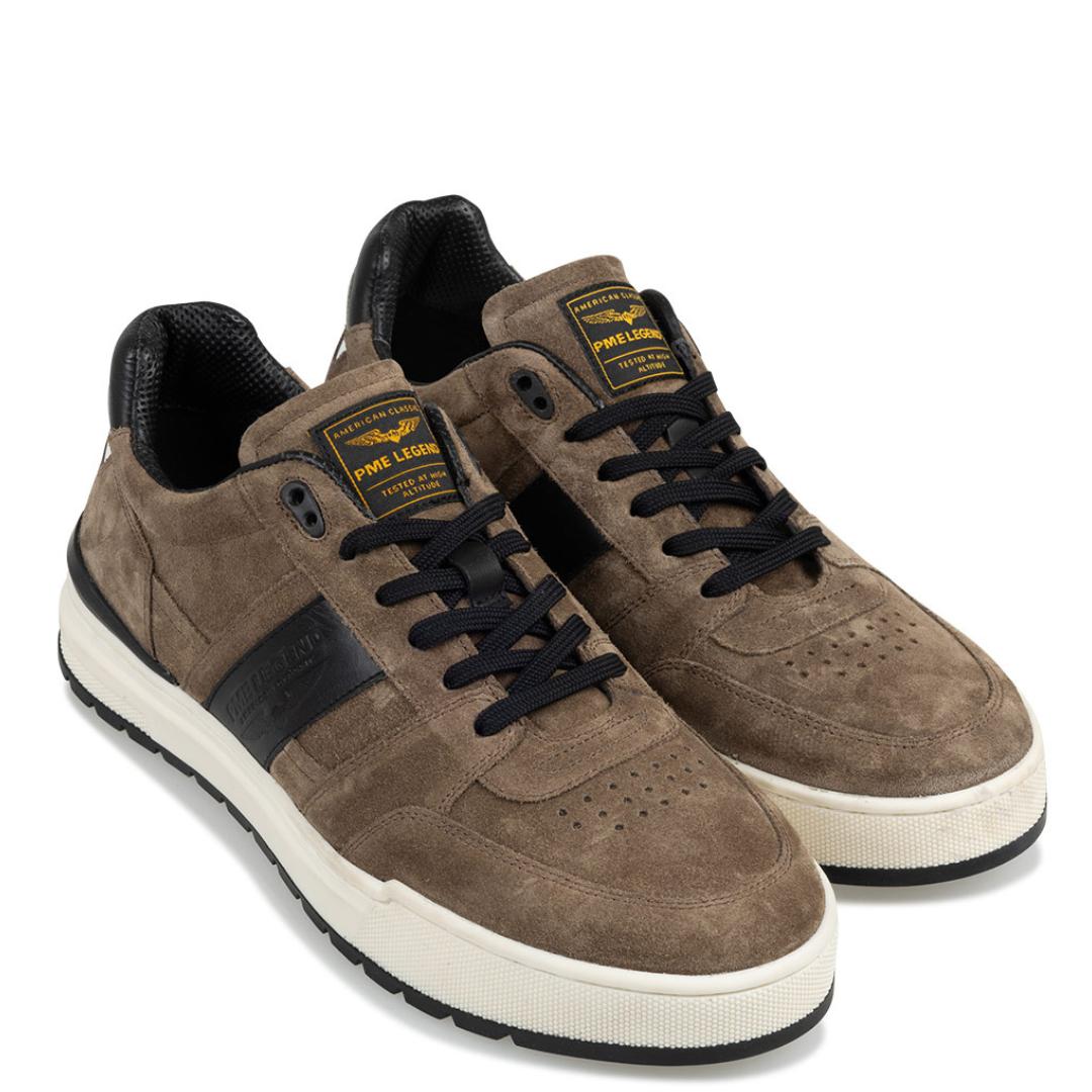 Heren veterschoenen-Beige suède/nubuck