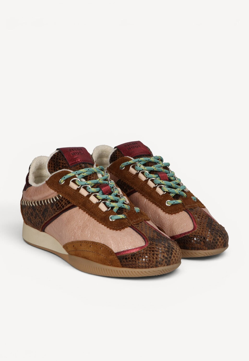 DAMES SPORTIEVE VETERSCHO-Bruin combi kleur