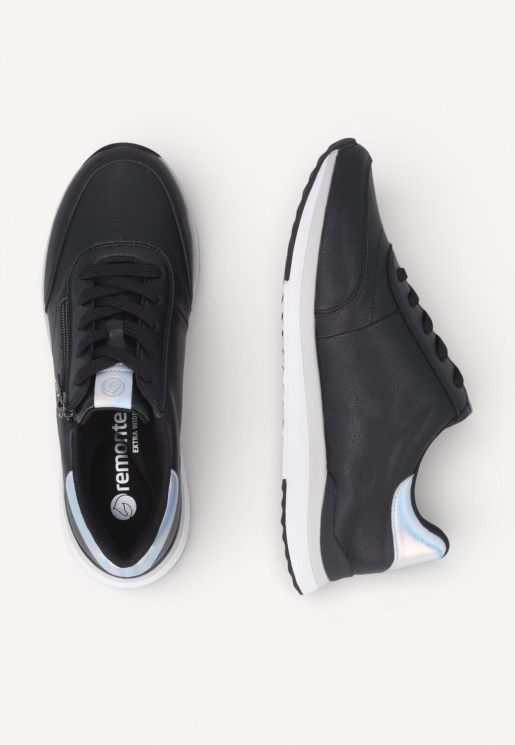 DAMES SPORTIEVE VETERSCHO-Zwart leer