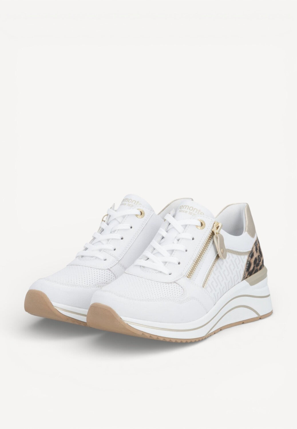 DAMES SPORTIEVE VETERSCHO-Wit leer