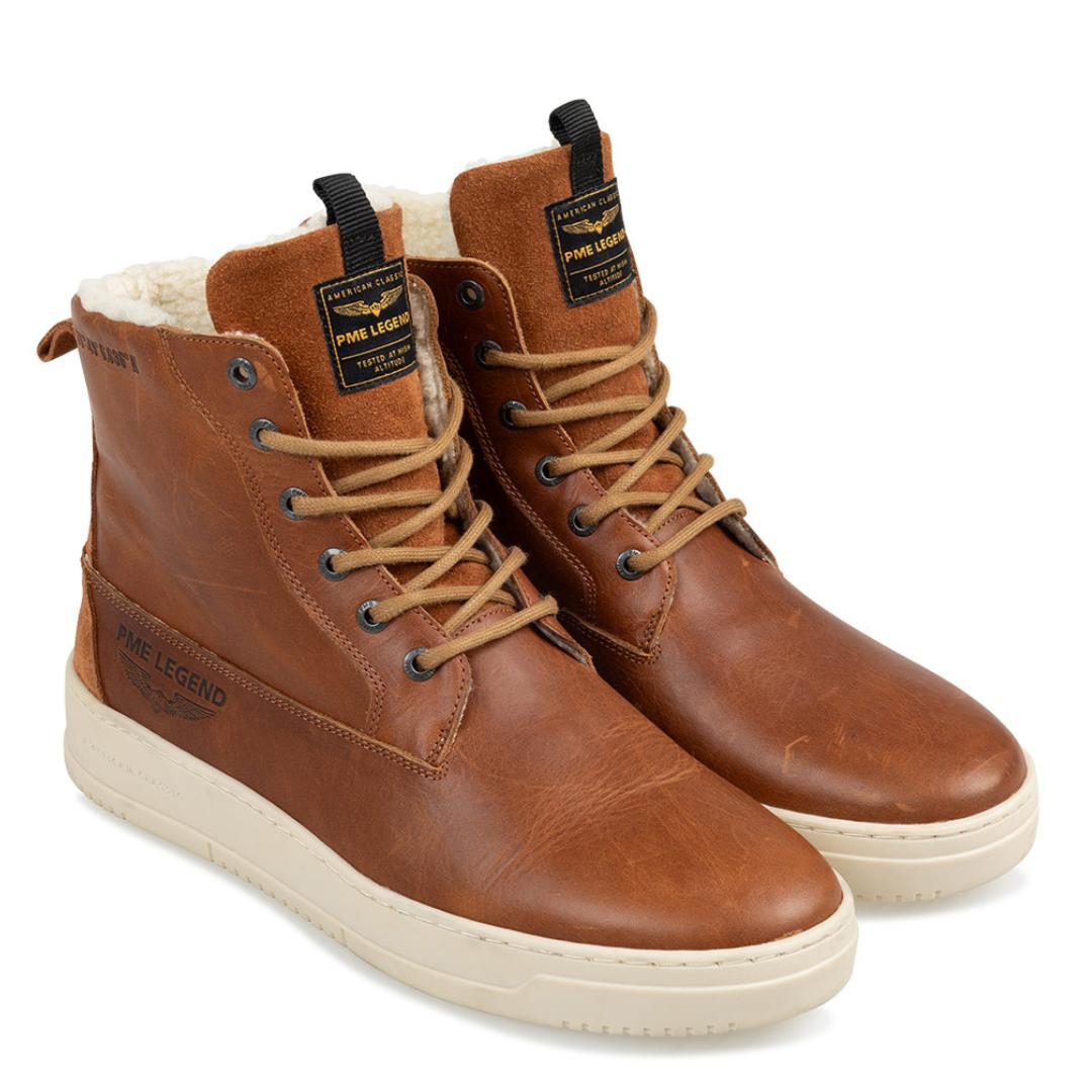 Heren boots-Bruin leer