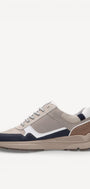 Heren veterschoenen-Blauw combi kleur