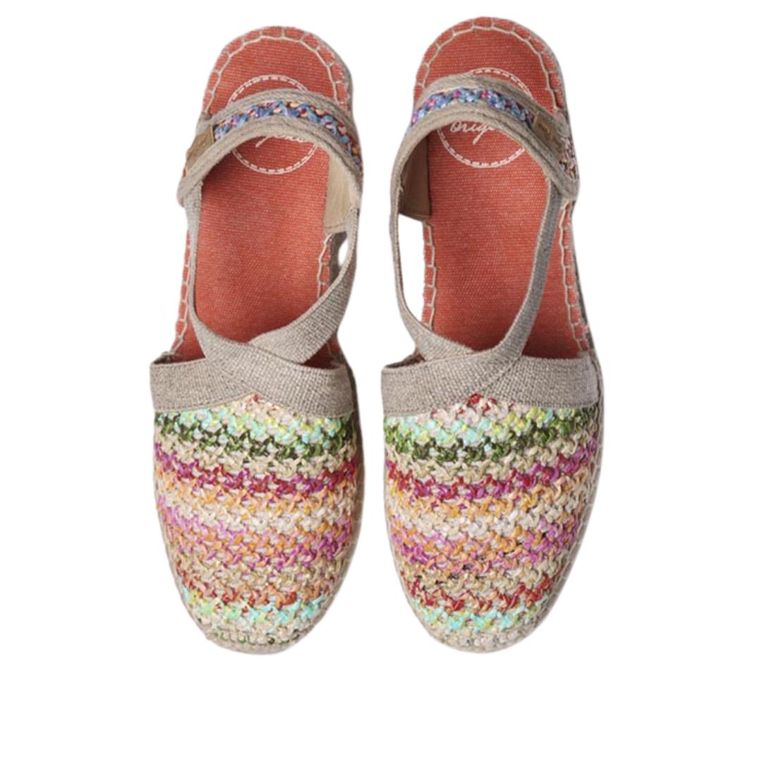 MUIL +SLINGBACK-Rood combi kleur