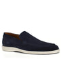 Heren instapper-Blauw suède/nubuck