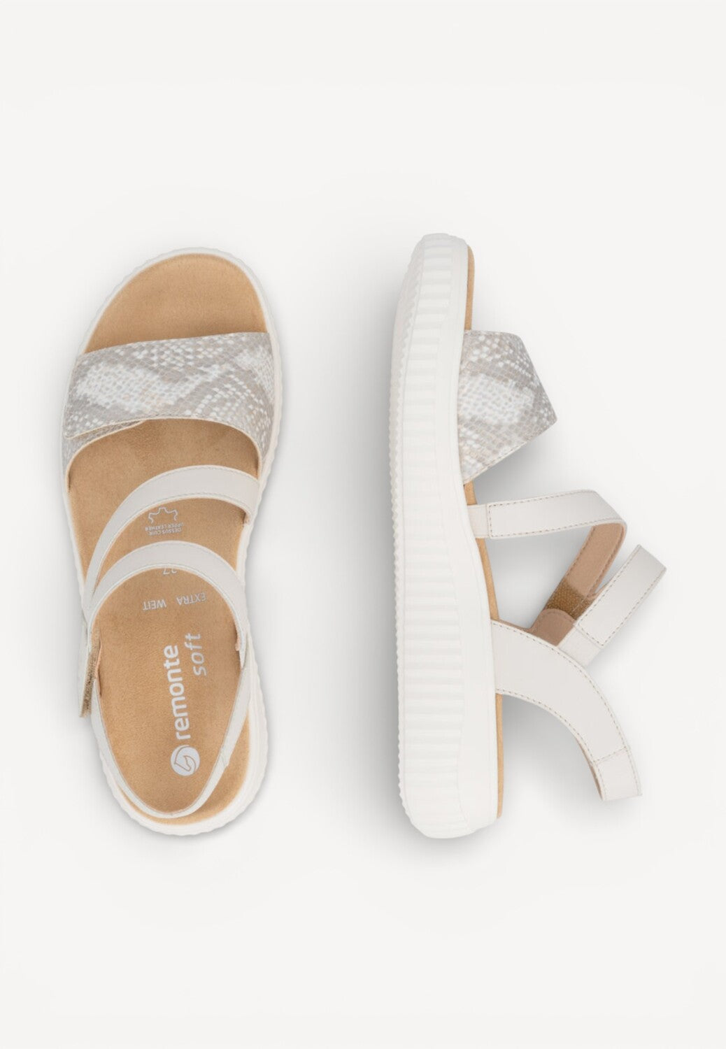 DAMES OPEN SCHOENEN-Grijs combi kleur