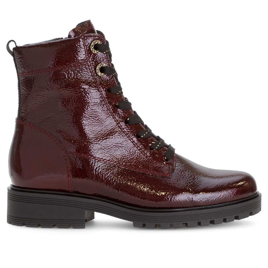 DAMES BOOTS+KORT LAARS-Rood lak