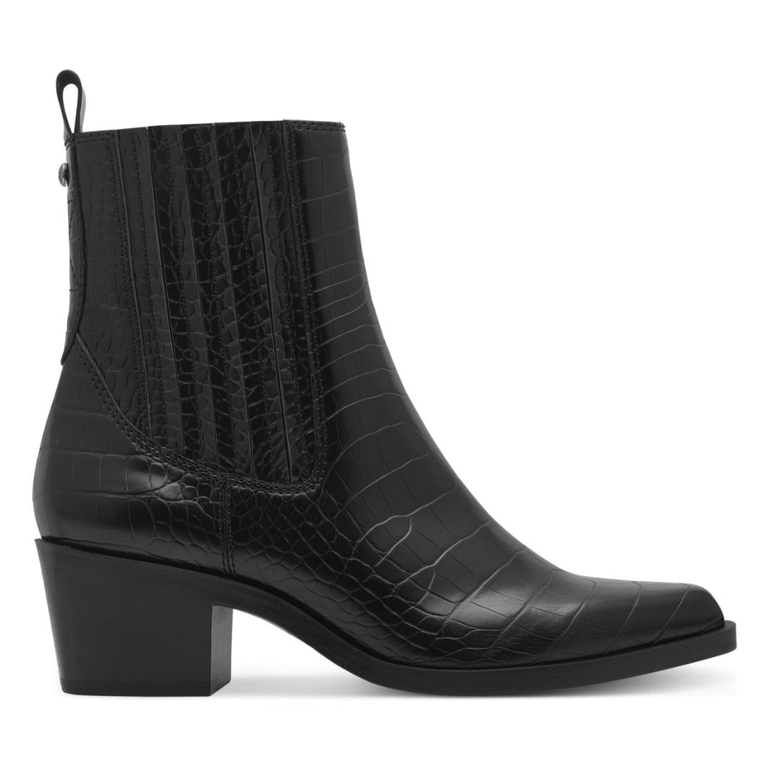 DAMES BOOTS+KORT LAARS-Zwart lak