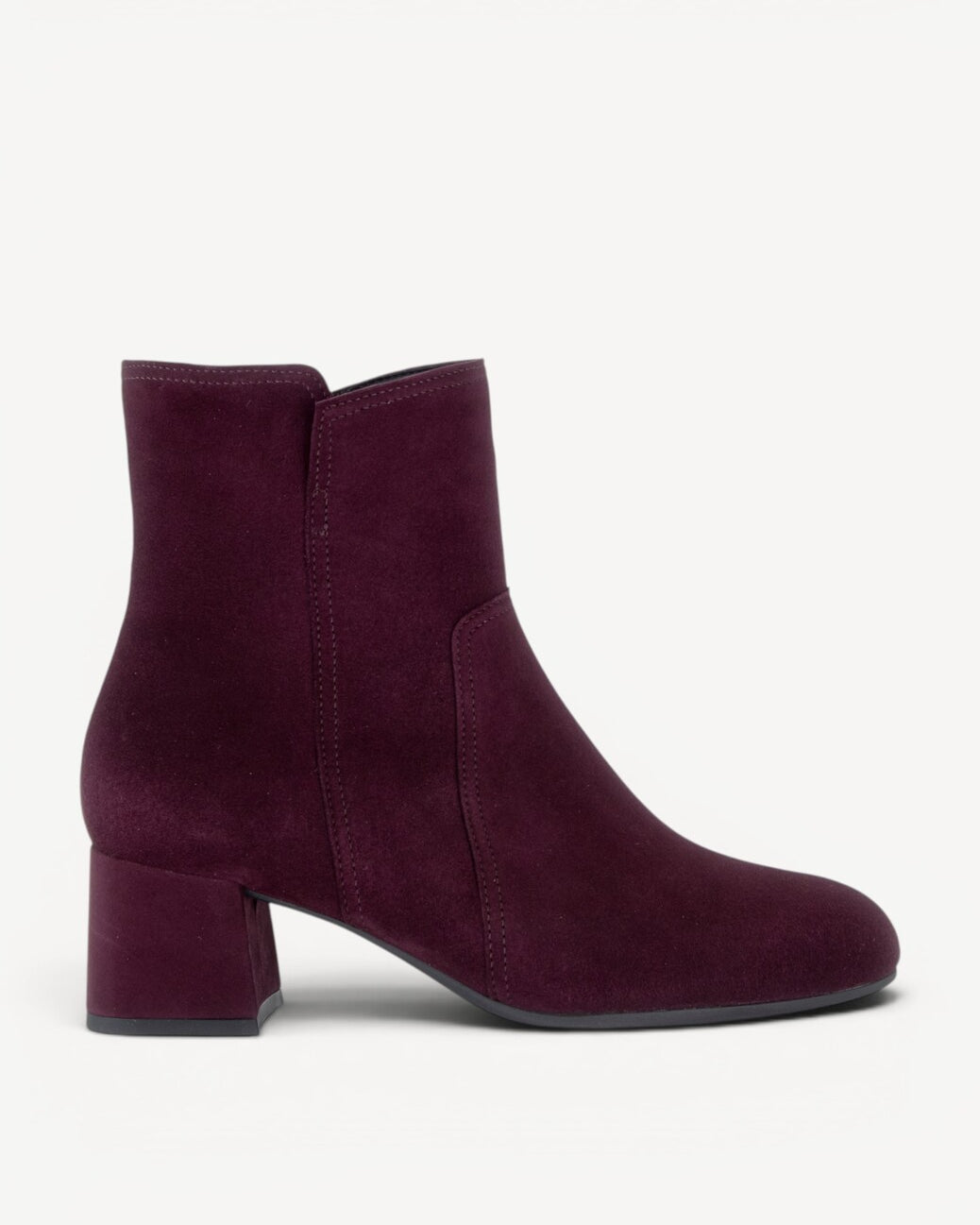 DAMES BOOTS+KORT LAARS-Rood suède/nubuck