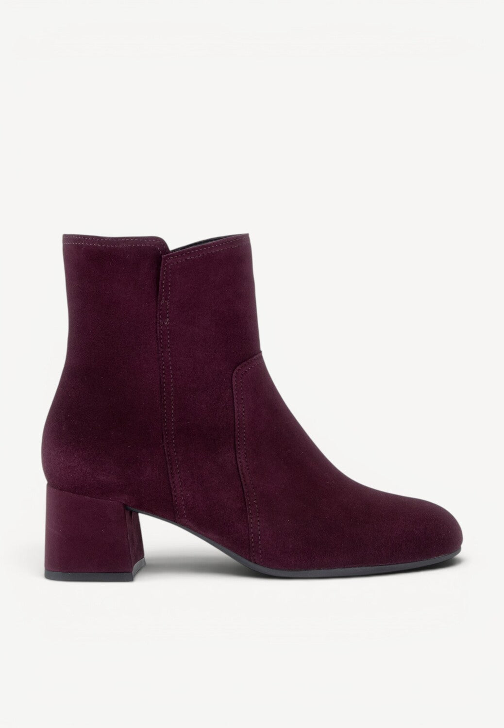 DAMES BOOTS+KORT LAARS-Rood suède/nubuck