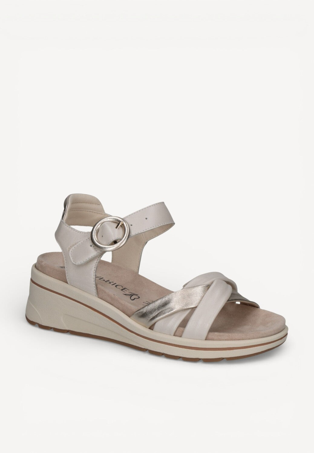 DAMES OPEN SCHOENEN-Brons combi kleur