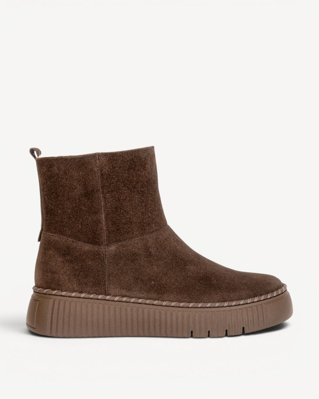 DAMES BOOTS+KORT LAARS-Bruin suède