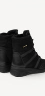 DAMES BOOTS+KORT LAARS-Zwart suède