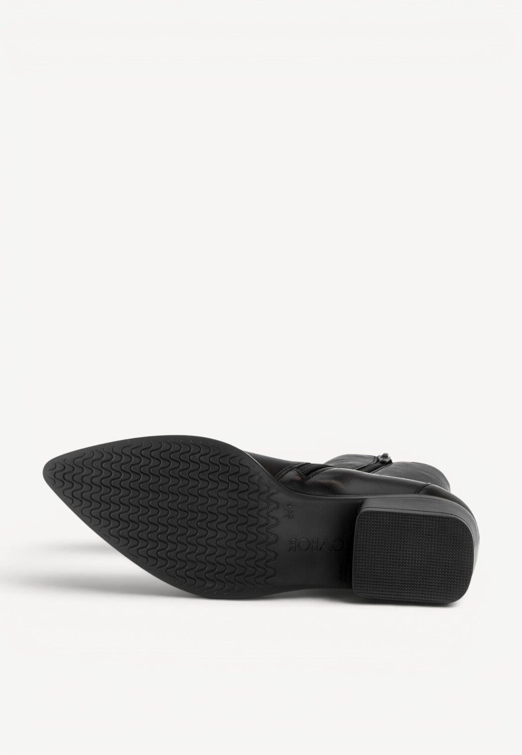 DAMES BOOTS+KORT LAARS-Zwart leer