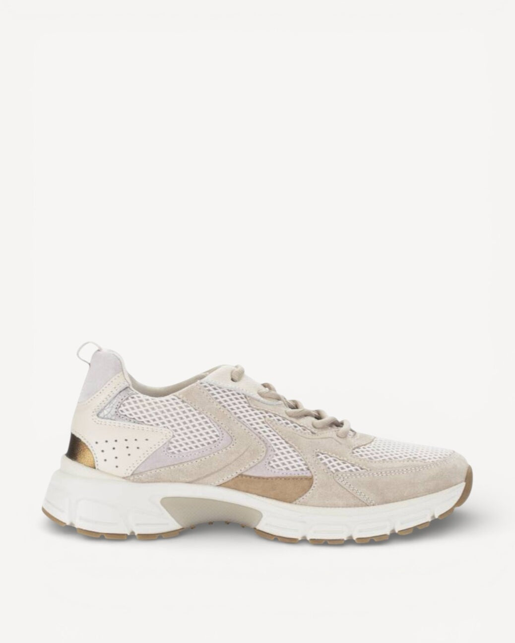 DAMES SPORTIEVE VETERSCHO-Beige suède/nubuck