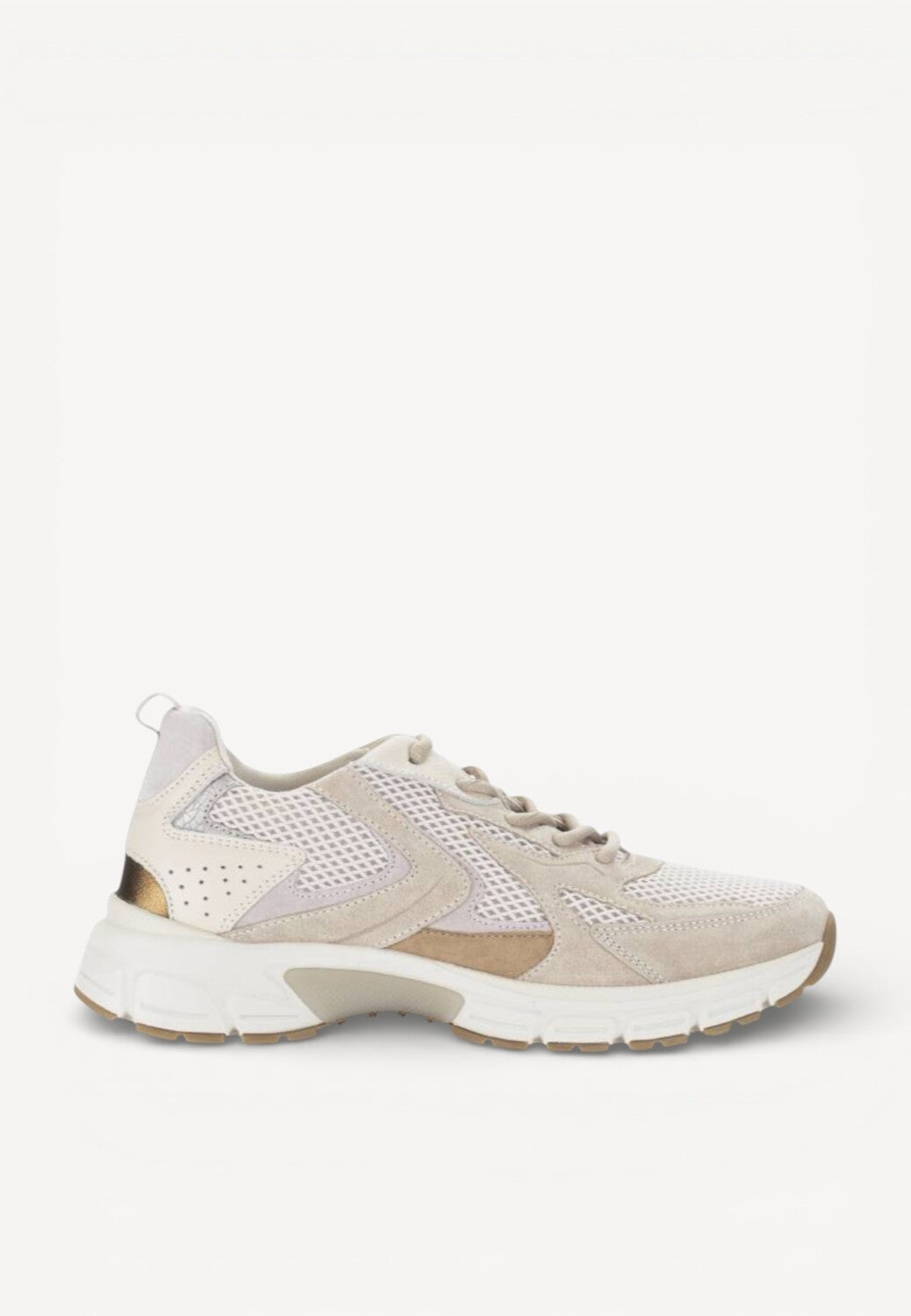 DAMES SPORTIEVE VETERSCHO-Beige suède/nubuck