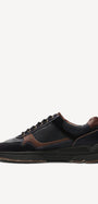 Heren veterschoenen-Blauw suède/nubuck