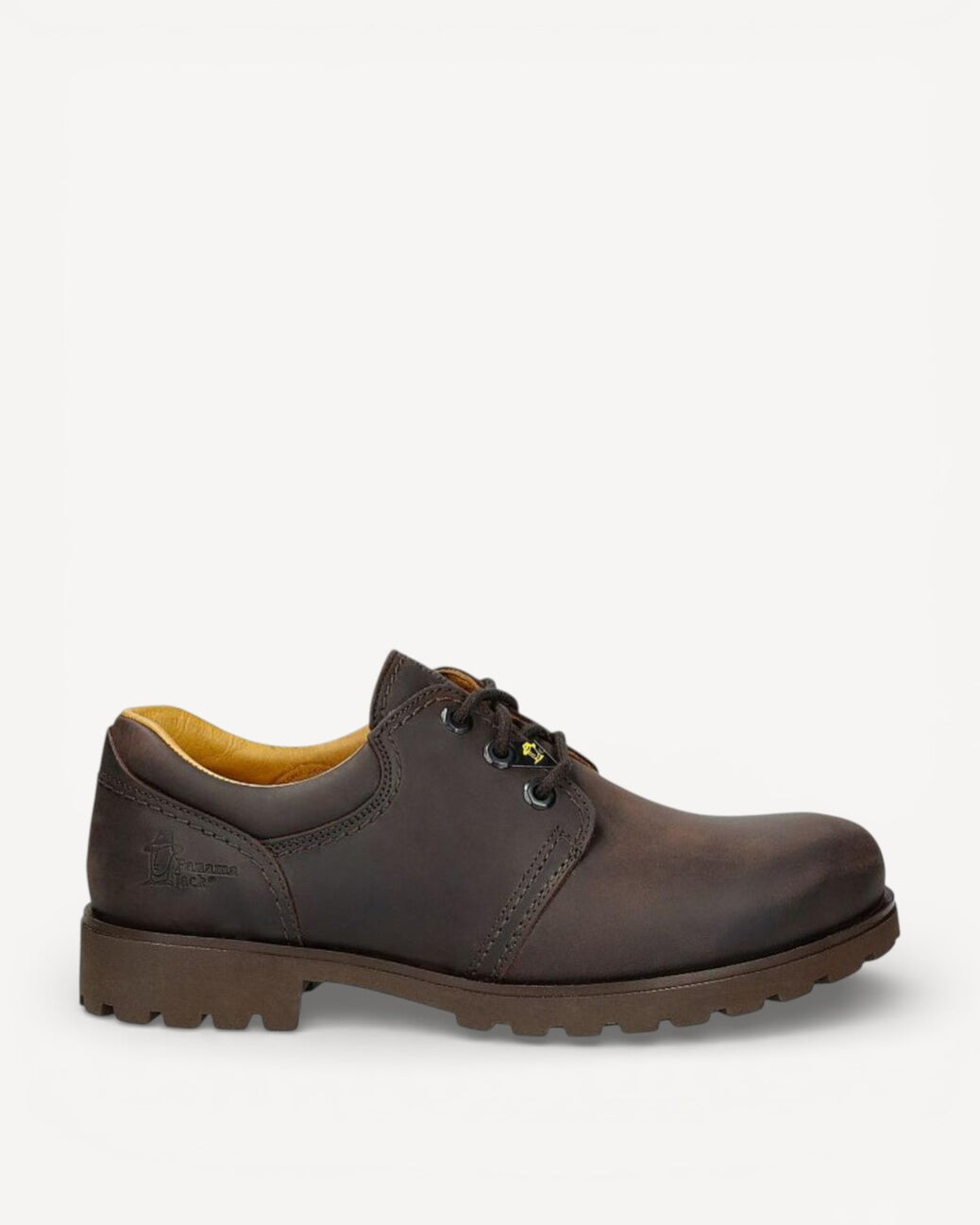 Heren veterschoenen-Bruin leer