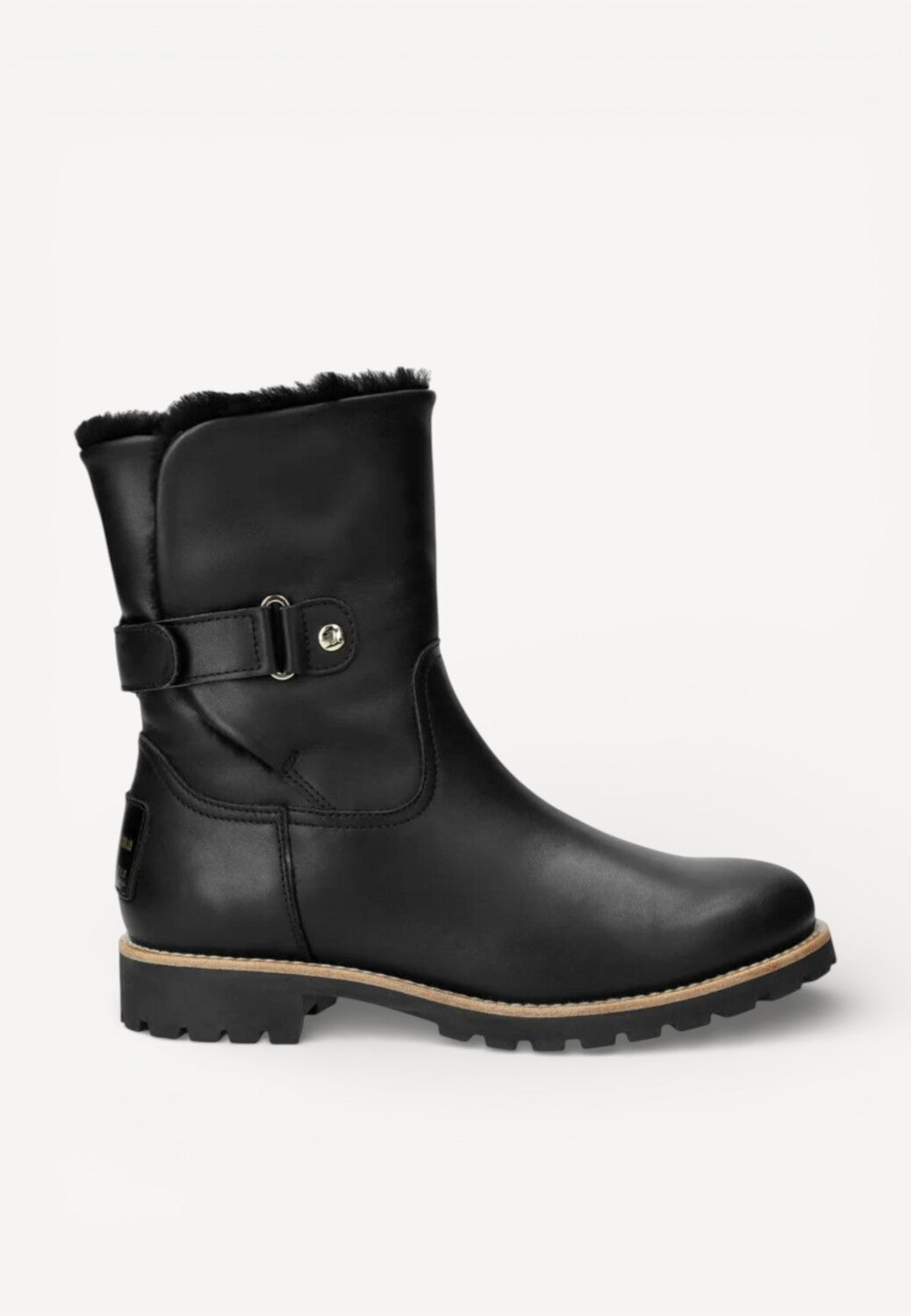 DAMES BOOTS+KORT LAARS-Zwart leer