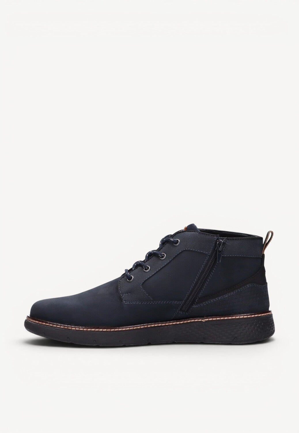 Heren boots-Blauw suède/nubuck
