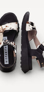 DAMES OPEN SCHOENEN-Zwart combi kleur