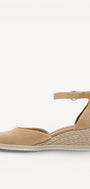 BALLERINAS + PUMPS-Beige suède/nubuck
