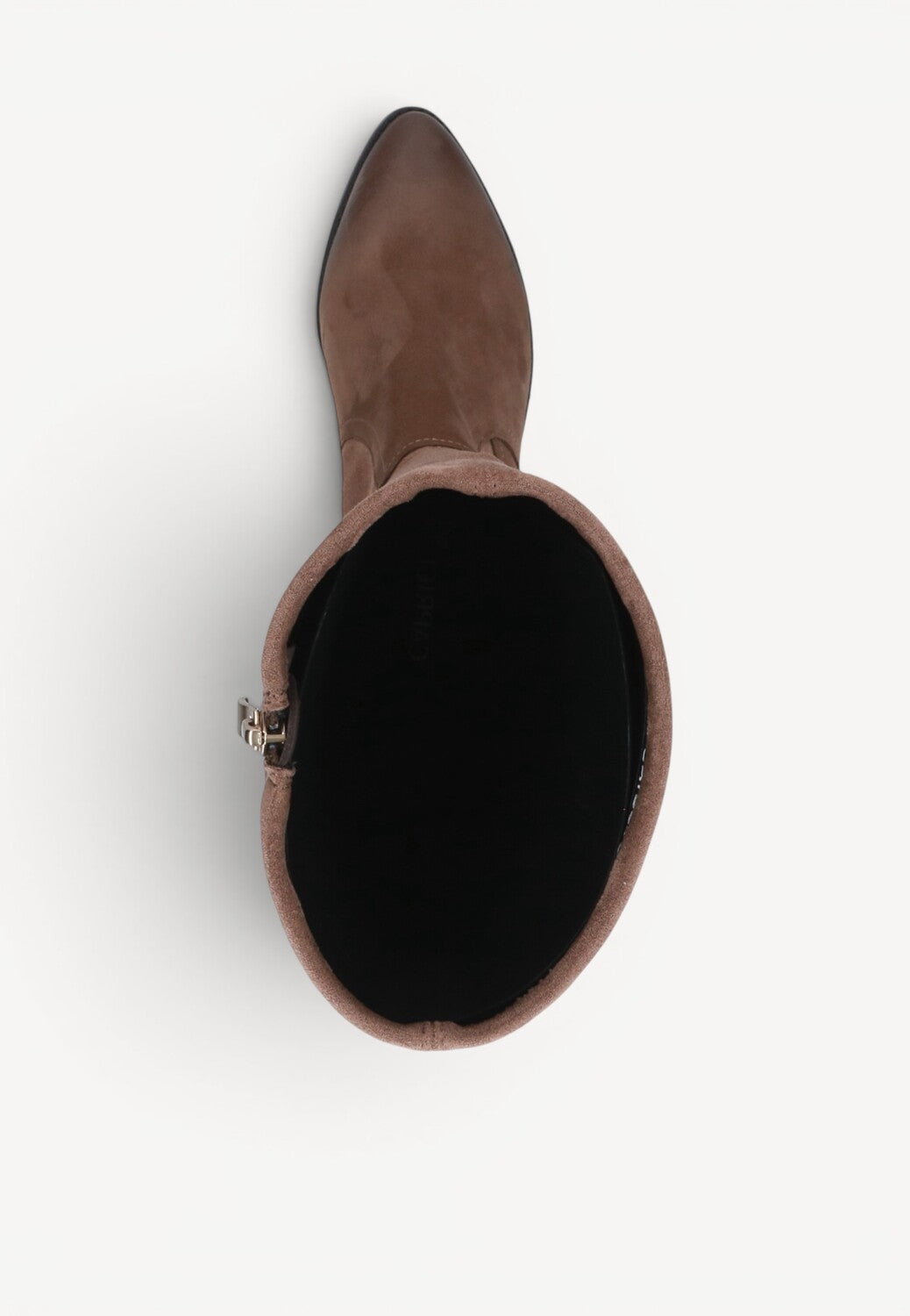 DAMESLAARS LANG/HALFHOOG-Beige suède/nubuck