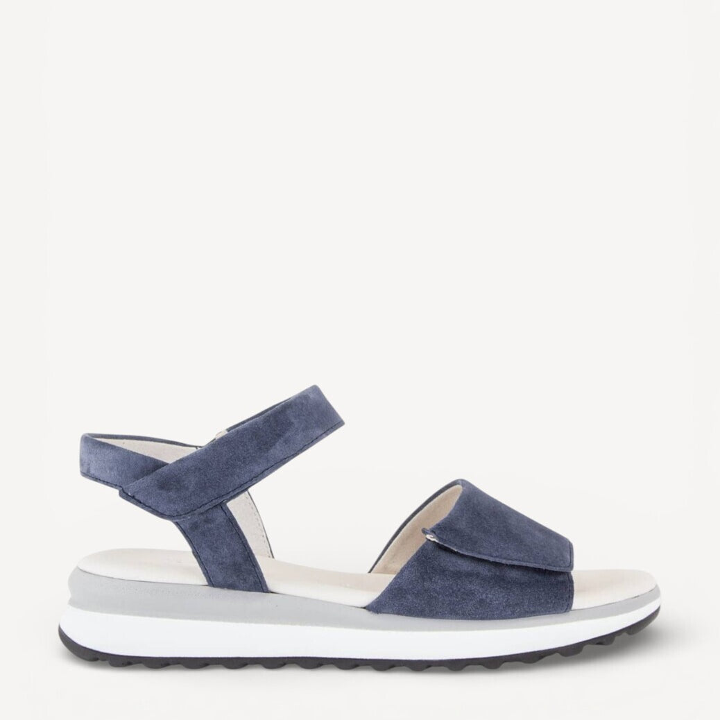 DAMES OPEN SCHOENEN-Blauw suède/nubuck