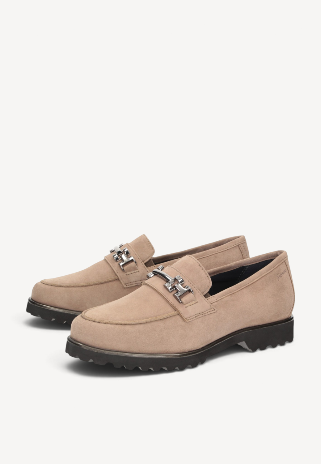 DAMES INSTAPSCHOENEN-Beige suède/nubuck