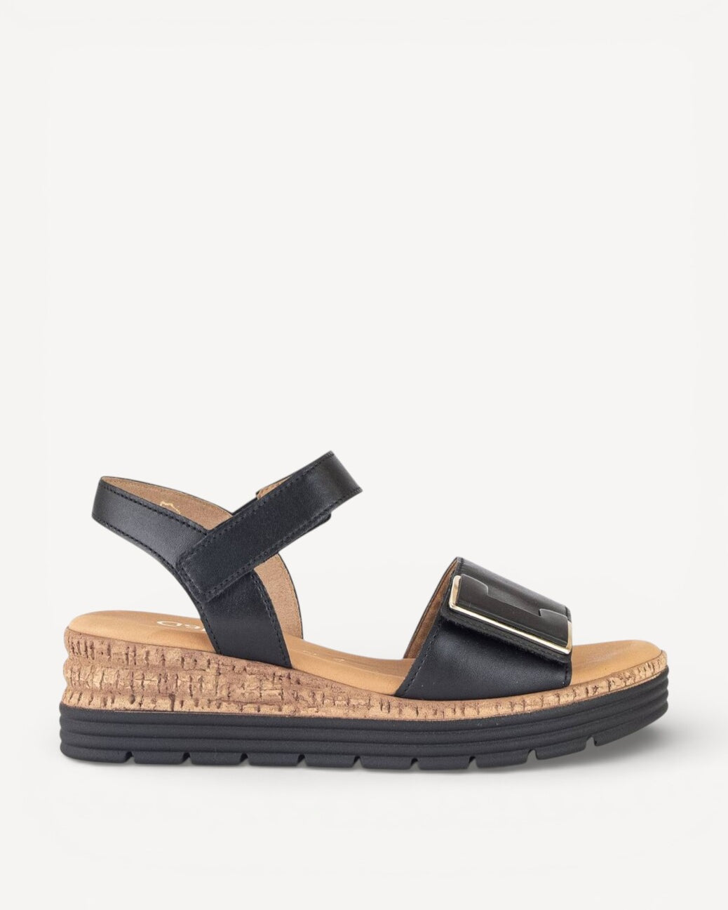 DAMES OPEN SCHOENEN-Zwart leer